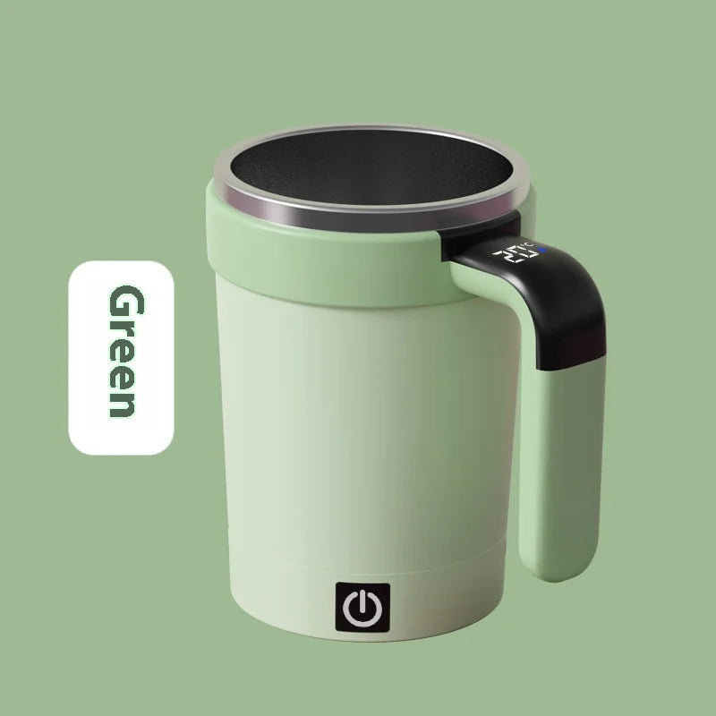 New smart temperature-measuring magnetic automatic stirring cup, electric portable coffee cup, milkshake cup, sports and fitness